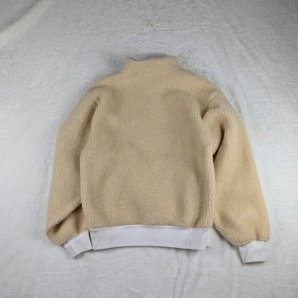 Trinity The Label Trinity Tennis Sherpa Half Zip Pullover Sweater Sz Small - Picture 8 of 10